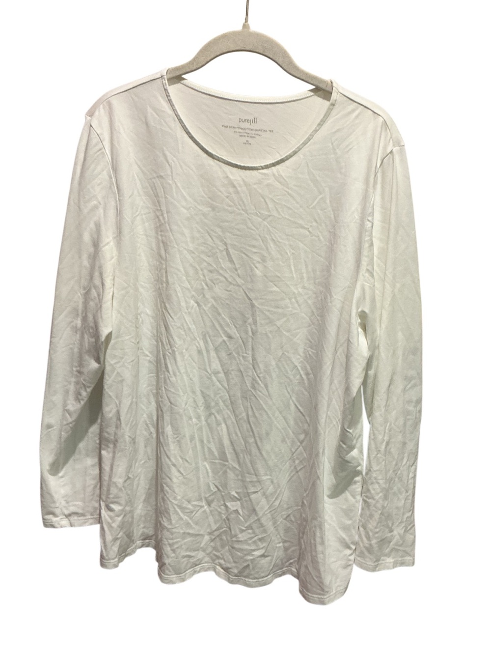 J. Jill Women’s Pima Stretch Cotton Shirttail Tee